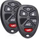 6-Button Car Key Fob: Keyless Entry Remote Control for 2007-2014 Chevrolet Suburban, 2007-2014 Chevrolet Tahoe, 2012-2017 Chevrolet Traverse, GMC Yukon, Cadillac Escalade, OUC60270, OUC60221, 315 Mhz
