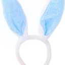 MYSXN Easter Bunny Ears,Ears Headband for Easter,Costume Party,Cosplay,Birthday,Rabbit Party,Adult (BLUE)
