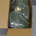 Ceenna 6.2FT Pre Lit Christmas Cedar Garland with Lights Artificial Pine Garland Christmas Decorations with Ball Ornaments,8 Modes Timer Battery Operated for Outdoor Indoor (Red, Green, Gold)