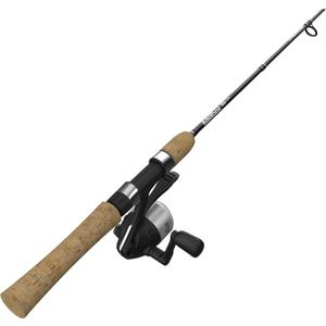Zebco 33 Cork Reel and Fishing Rod Combo, Graphite Rod with Cork Handle, QuickSet Anti-Reverse Fishing Reel with Bite Alert, Black