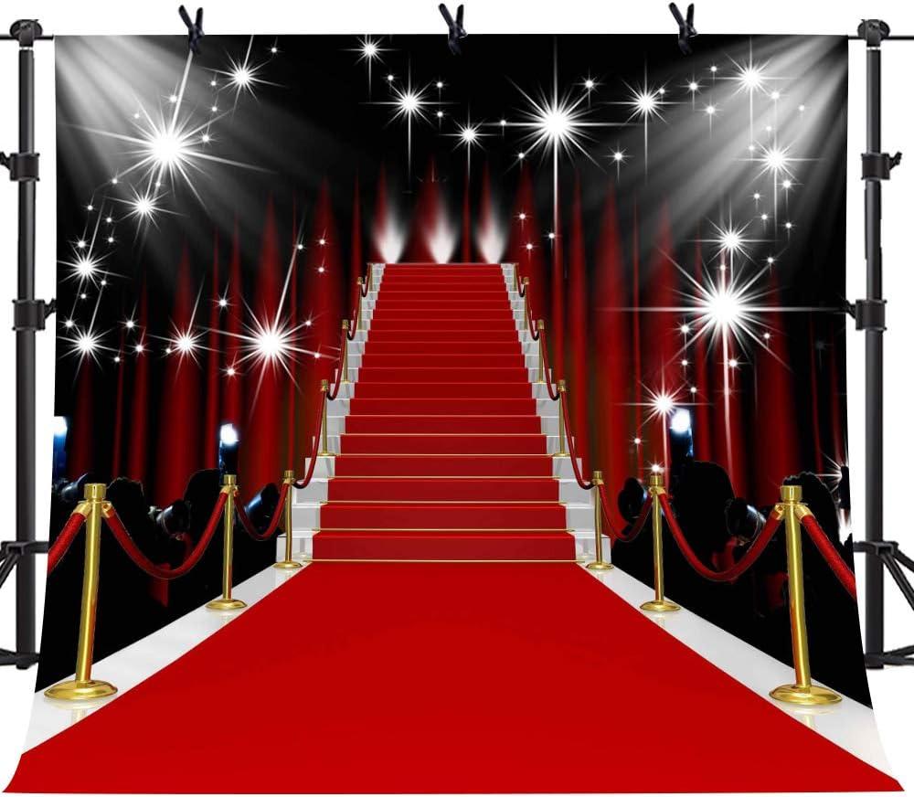 10x10ft Red Carpet Vinyl Photography Backdrop Customized Photo Background Photo Booth Studio Props HXME186