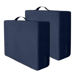 Foreard Stadium Seat Cushion 3.15 Inches Thick Portable with Handle Bleacher Cushions for Indoor Outdoor Events Waterproof Chair Pad (Blue 2Pcs)