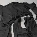 Silkfly Boys Thermal Underwear Set Base Layer Fleece Lined Underwear for Kids Shirt and Pants for Boys Winter (Large, Black, Set of 3)