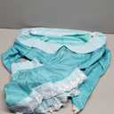 Willyacos Princess Costume Adult Blue Dress Sexy Princess Cosplay Costume Outfit Top Skirt for Teen Women (Large)