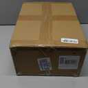 CAROLMADE Small Foot Stool Ottoman Footstool with Legs Under Desk Footrest for Living Room Bedroom and Office, Dark Brown (11"D x 15.4"W x 8.3"H)