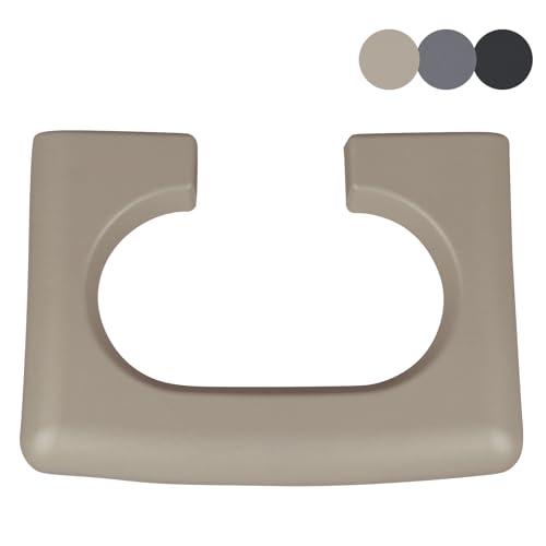 Center Console Cup Holder Replacement Pad Compatible with 2004-2014 Ford F150 Truck Accessories Cupholder Armrest Cover Trim (Tan/Beige)