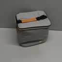 Breastmilk Cooler Bag with Ice Pack Fits 6 Baby Bottles Up to 9 Ounce, Baby Bottle Bag with Shoulder Strap for Nursing Mom Daycare, Grey