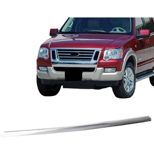 CarPartsDepot Hood Panel Molding Chrome Trim Compatible for 2006-2010 Ford Explorer FO1235105 6L2Z16856AA