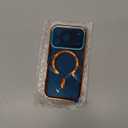 Goton for iPhone 17 Pro Max Case with Privacy Tempered Glass Screen Protector & Camera Lens Protector, Compatible with MagSafe, Invisible Kickstand, Shockproof Phone Cover, Orange