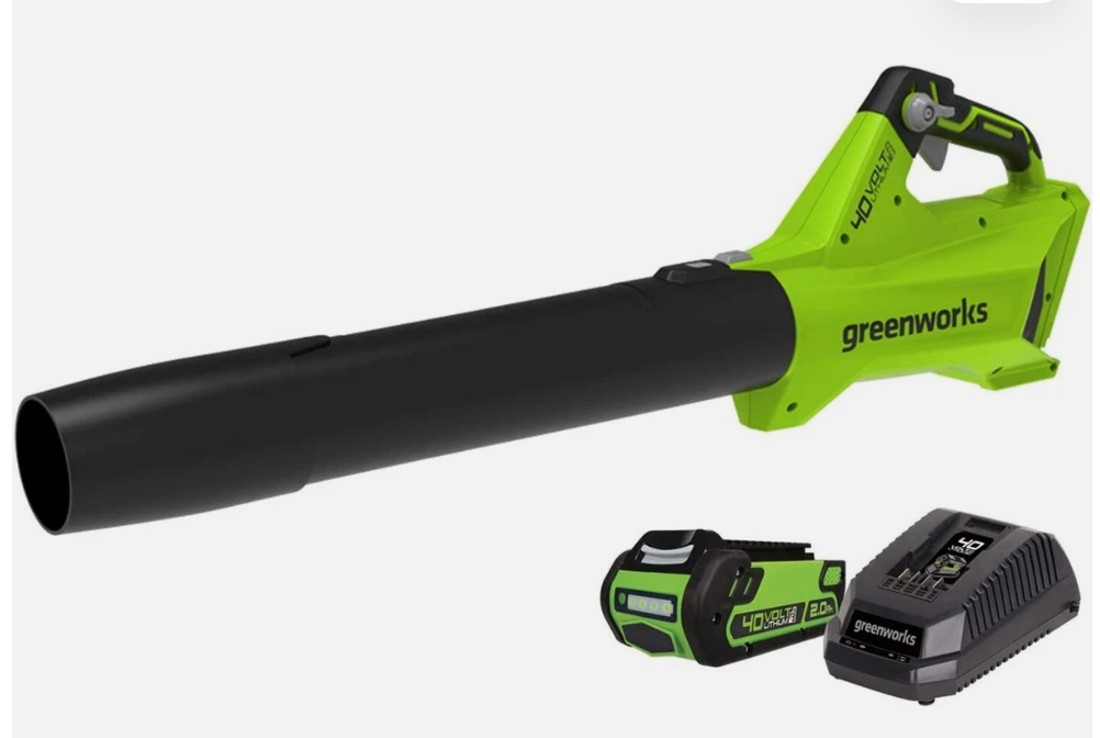 GreenWorks 2411902 40V Blower 450 CFM with 2.5Ah Battery and Charger