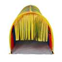 Pacific Play Tents 95200 Kids Super Sensory 9-Foot D Style Institutional Crawl Play Tunnel, 9' x 30" x 30", Multicolored