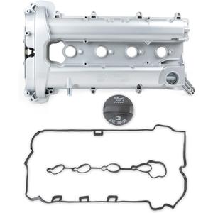 Engine Aluminum Valve Cover Compatible with GMC Terrain Chevrolet Captiva Malibu Impala Equinox Buick Lacrosse Regal Verano 2.4L L4 2010-2017 Replace 12610279