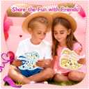 30 Packs Party Favors for Kids, Valentines Day Gifts for Classroom with 30 Cards,Shoe Charms Shoe Decorations with Assorted Cute Designs for Girls Boys Clogs