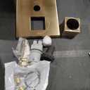 Delta Modern 14 Series Square Rain Shower System Faucet Set, Rainfall Brushed Gold Shower Head and Handle Set, Valve Trim Kit, 10 Inch, Champagne Bronze 342701-CZ