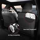 FREESOO Toyota Camry Seat Covers Full Set Custom Fit for Hybrid XSE,Hybrid XLE 2026 2025 Models, Premium Waterproof Leather Car Seat Protectors (Black)
