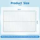 Upgrade 240360908 Food Grade 304 Stainless Steel Refrigerator Shelf Fits Frigidaire, Kenmore. 25.5" x 16.5" 240360908 Wire Shelf Replaces AP5805565, EAP9492365,240360905, 240360901, 3189137 (1 Packs)