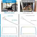 PEFUNY Cat Window Hammock – Mess-Free Waterproof Cats Window Perch for Large Cats, Strong Suction Cup Hammock with Flannel Cover, Indoor Cat Seat, Beige