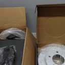 MOTOREVO Front Brake Kit Compatible With 2001-2003 F-150 — For 5-Lug 4WD Models with 7700 lb. GVW Only | Heavy-Duty GEOMET Anti-Corrosion Coated, Drilled & Slotted Rotors | OE Precision Fit