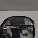 Paxiland Clear Backpack Stadium Approved 12126 with Reinforced and Wider Shoulder Straps, Small Clear Bag for Schools, Concerts, Work, Festivals and Sporting Events - Black