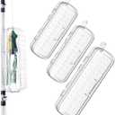 2 x KastKing Bait Kapsule  Lure Cover with Vent Holes, Protects Hooks, Multiple Sizes (S, M, L, Jumbo,Drop Shot) - Multiple Attachments for Freshwater & Saltwater Fishing Gear. Patent Pending. (2 Large and 1 Jumbo)