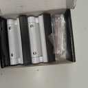 3 Pack Door Reinforcement Locks with 12 Screws, Home Security Door Lock Stop for Toddler, Childproof Door Lock Night Lock Withstand 800 Lbs White