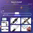 Aigostar Smart LED Strip Light TV Backlight, RGB Music Sync Compatible with App Alexa Google Home, DIY Timer Color Change Light for Christmas Gameroom Livingroom Bedroom Party Wedding Decor (6.6)