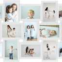 HELLO LAURA Photo Collage Frame 4x6 for Wall Decor - Family Picture Frames Gallery Display Multiple Photos - White