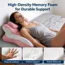 Ergonomic Reading Pillow, Memory Foam Wedge Pillow, Adjustable Neck Pillow, Middle