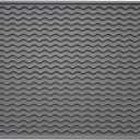 ZLR Silicone Dish Drying Mat for Kitchen Counter, Eco-Friendly Fast Dry Dish Mat, Easy Clean Multi Usage Drying Matt, Heat Resistant Trivet, 12" x 16" Large, Dark Gray