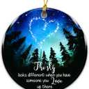 3 x Memorial Ornament The Sky Looks Different When You Have Someone You Love Up There Remembrance Ornament for Loss of Loved One Sympathy Gift Keepsake Bereavement Christmas Ornament