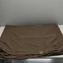 Dogbed4less 47X29X4 Inches Extra Large Size Brown Color Denim Jean Dog Pet Bed External Zipper Cover - Replacement Cover only
