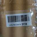 120x28x30 cm Christmas Tree Pre-Lit Artificial Mini Trees with Gold Pot Base, Flocked Snow 70 Warm White Led Lights Pine Cones Red Berries, for Entrances, Home Decorations Holiday Decor