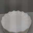 LIYH 20 Pcs 10 Incn White Scalloped Plastic Plates Reusable - Unbreakable Plastic Dinner Plates Camping Outside Plate Dishwasher Safe for Wedding Parties Birthdays Picnics - BPA Free