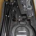 12X Magnifying Glass with Light, Ultra Long 3 Section Swing Arm LED Desk Lamp with Large Clamp, 5 Color and Brightness Hands Free Magnifier Light and Stand for Workbench Crafts Reading Painting