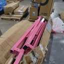 Gymnastics Bar, 5'10 Base length 45" to 71" Adjustable Horizontal Bar for Serious Training, 500 LBS Capacity, Professional Home Gym Equipment with Competition-Grade Beech-covered Fiberglass Bar (8FT, Light Pink)