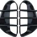 2PCS Front Fog Light Trim Covers Fit for Kia Stinger 2018-2023 Carbon Fiber Pattern