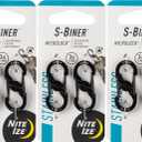 Nite Ize S-Biner Slidelock Black, 2 Pack