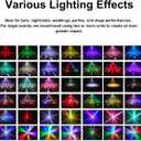 Moving Head DJ Lights,RGBW LED Stage Lighting with Disco Ball, Red/Green Starry, DMX512, Remote Control,Sound Activated, 540° Rotation for Party, Wedding, Clubs, Disco,Back-to-School Parties