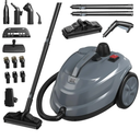 Steam Cleaner, Powerful Heavy Duty Canister Steamer with 34 Accessories, Steam Mop with 16.4 Ft Extra-Long Power Cord for Home Floor Cleaning, Grout, Upholstery, Car Detailing, Grey