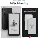 TUDIA SKN Clear Designed for Onyx Boox Palma Case 6.13" Back Cover, [Reinforced Corners] Shockproof Slim Anti-Yellowing Silicone Gel Transparent Back Lightweight Grip TPU Bumper for eReader (Pink)