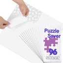 Puzzle Glue Sheets for 1000-Pieces, 96 PCS Puzzles Saver Sheets, Easy Peel and Stick Jigsaw Sticker Sheets, No-Clean Puzzle Glue Stickers, Gifts for Puzzles Lovers (96 PCS)