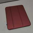 Wenlaty Compatible with iPad (A16) 11th Generation Case 11 Inch 2025, for iPad 10th Generation Case 10.9 Inch 2022 with Pencil Holder, Trifold Stand Protective Clear Back, Auto Wake/Sleep, Wine Red