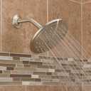 Moen Brushed Nickel 8-Inch Fixed Single Function Round Wide Rainshower Showerhead, 2.5 GPM, 6345BN
