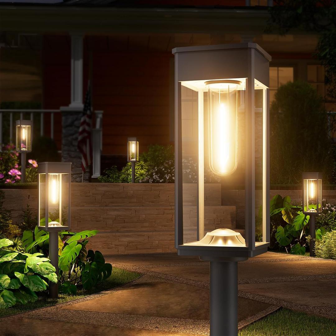 12 Pack Bright Solar Pathway Lights Outdoor,IP65 Waterproof Auto On/Off Solar Garden Light Path Lights Solar Powered for Outside Yard Path Lawn Walkway Driveway Landscape Lighting Patio Decor