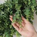 24" Real Touch Artificial Eucalyptus Wreath for Front Door - Fake Greenery Wreath with Realistic Feel, Faux Plant Wreath for Front Door Wall Windows Farmhouse Home Decor