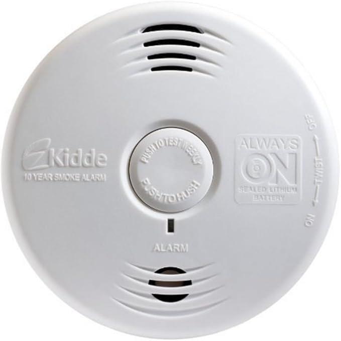 Kidde Smoke Detector, 10Year Battery, Photoelectric Sensor Smoke Alarm