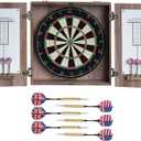 Hathaway Winchester Dartboard & Cabinet Set (Driftwood)