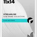 Americanflat 11x14 Picture Frame with Shatter-Resistant Glass - Streamline Collection - Thin Border Picture Frame for Wall Display - Hanging Hardware Included - White