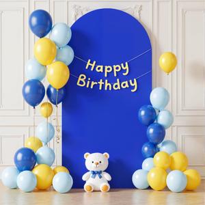 6.6FT Royal Blue Arch Backdrop Cover,Spandex Fitted Wedding Arch Stand Covers Round Top Chiara Arch Covers Stretchy Backdrop for Birthday Party Ceremony Banquet Decoration