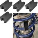 YoRise 4PCS Car Rubber Coil Spring Spacers, Auto Front&Rear Coil Spring Booster Kit for Enhancing 2.5" Springs Lift, Heavy-Duty Vehicle Suspension System Lift Blocks for Most Trucks, SUVs (Black)
